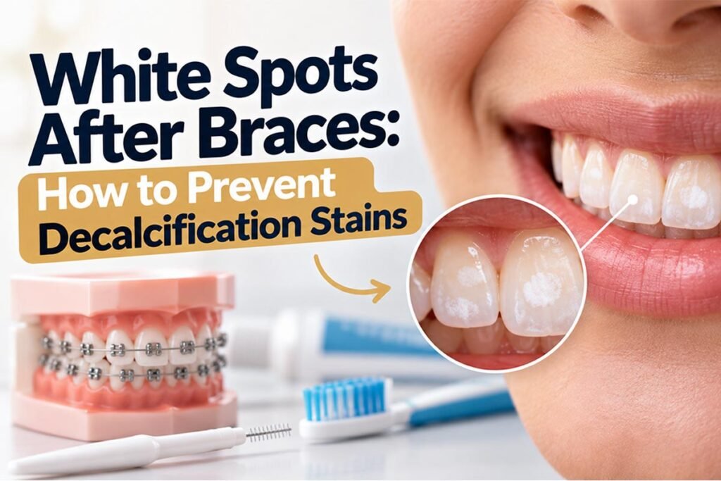 white spots after braces